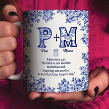 Load image into Gallery viewer, Excellent &amp; Kind - Personalized Faith &amp; Love Mug Gift for Couples Coffee Mug PopCulturePrints
