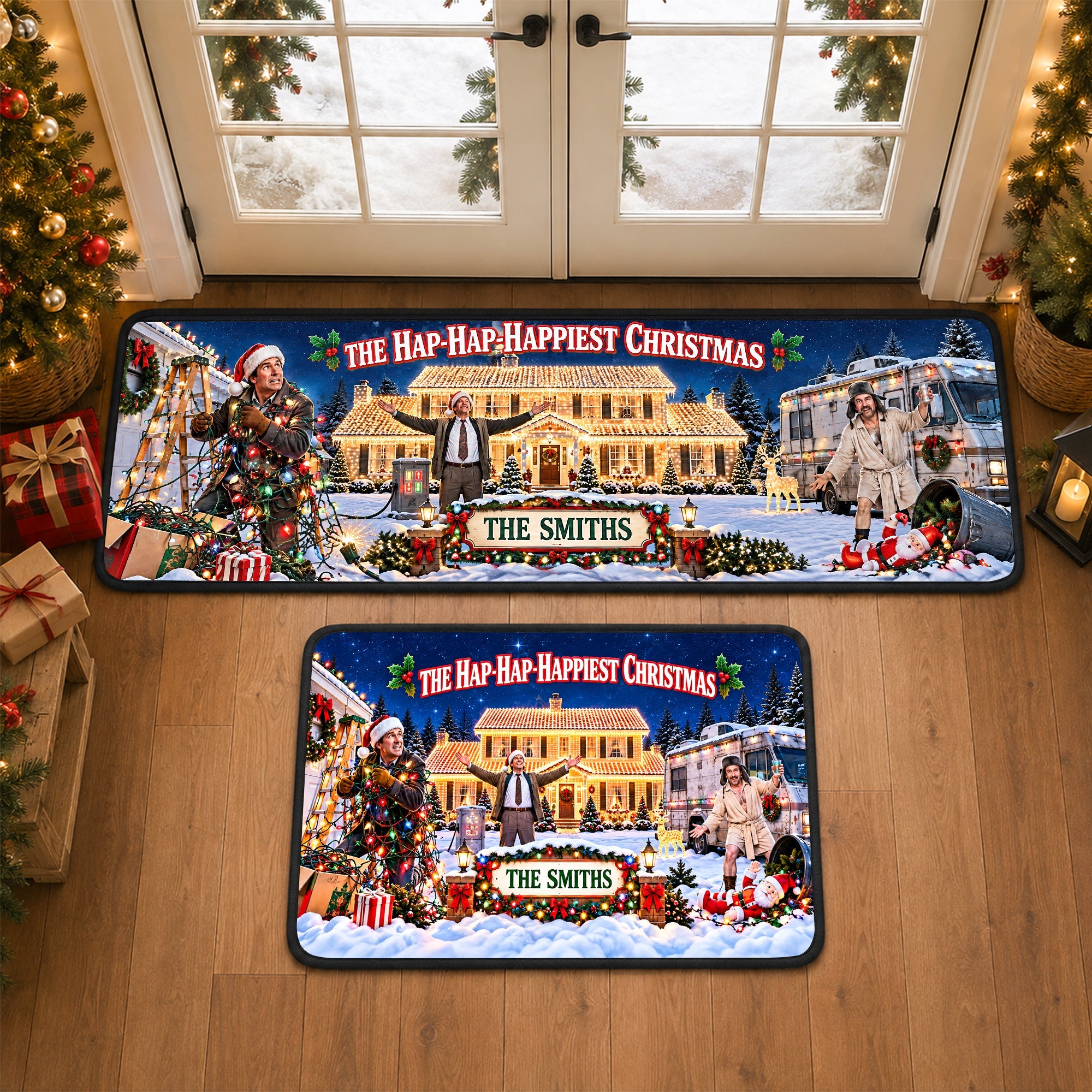 The Happiest Christmas Runner Rug - Personalized Gift for Movie Lovers