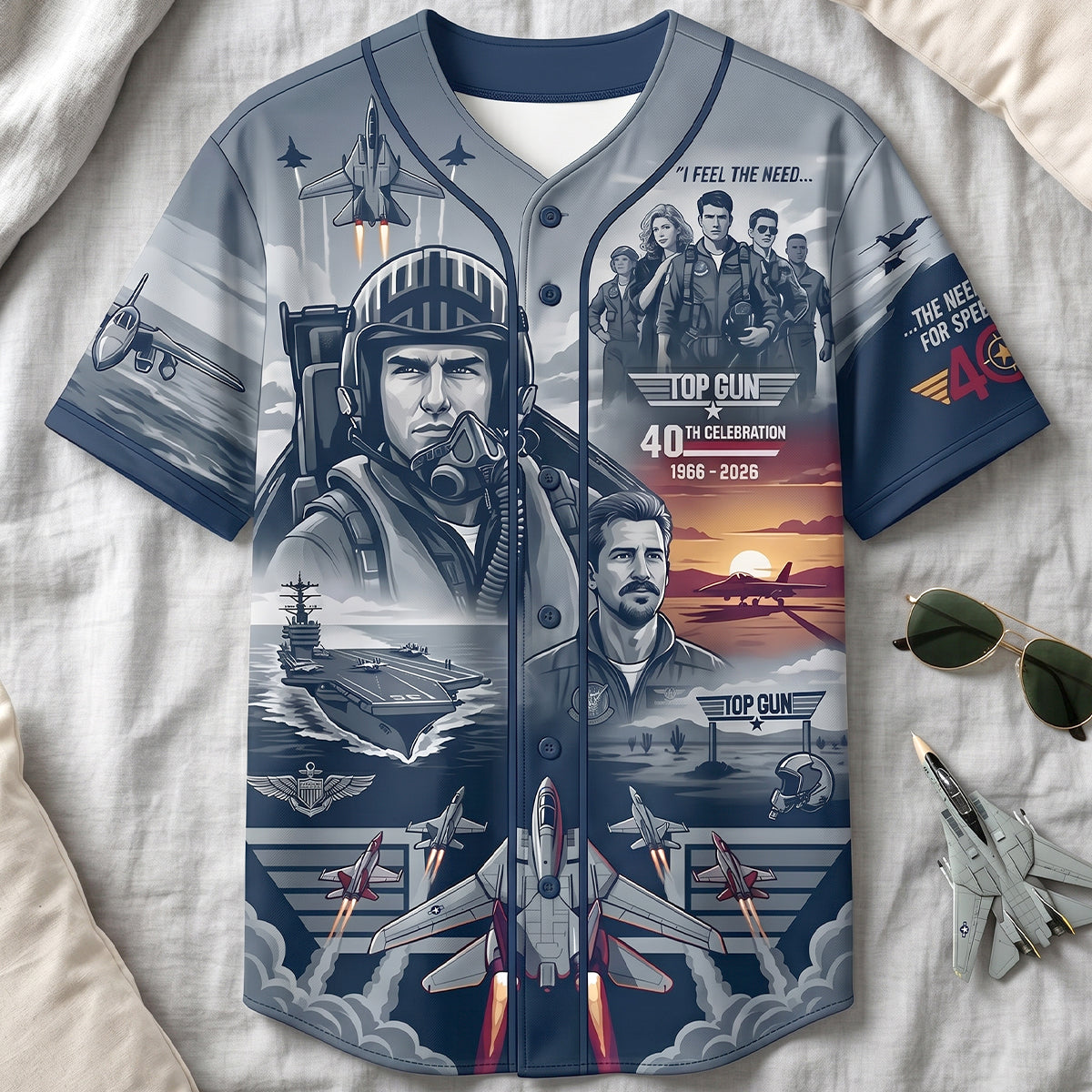 I Feel The Need - Personalized Sky Squad Jersey - Perfect Gift for Top Gun Fans