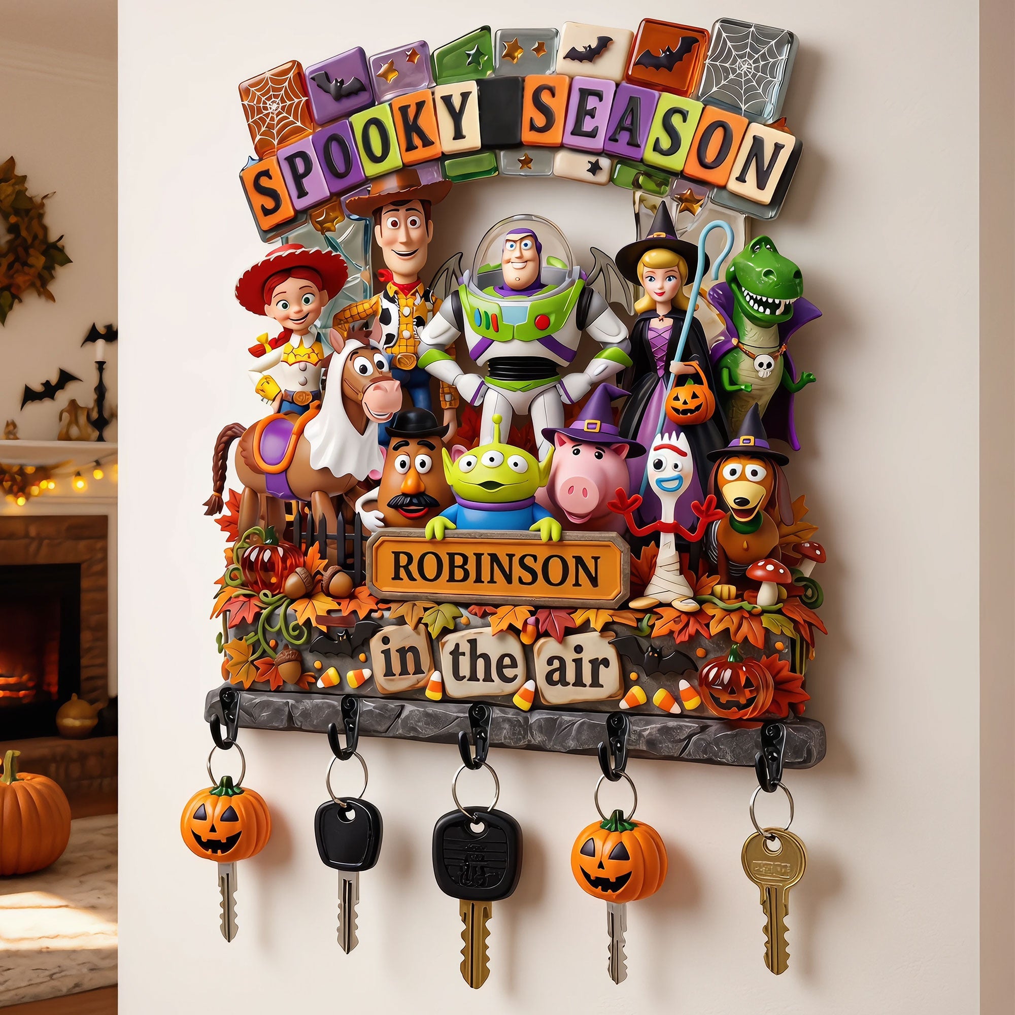 Spooky Season Acrylic Key Hanger - Personalize Your Halloween Decor Key Hanger PopCulturePrints
