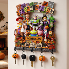 Load image into Gallery viewer, Spooky Season Acrylic Key Hanger - Personalize Your Halloween Decor Key Hanger PopCulturePrints
