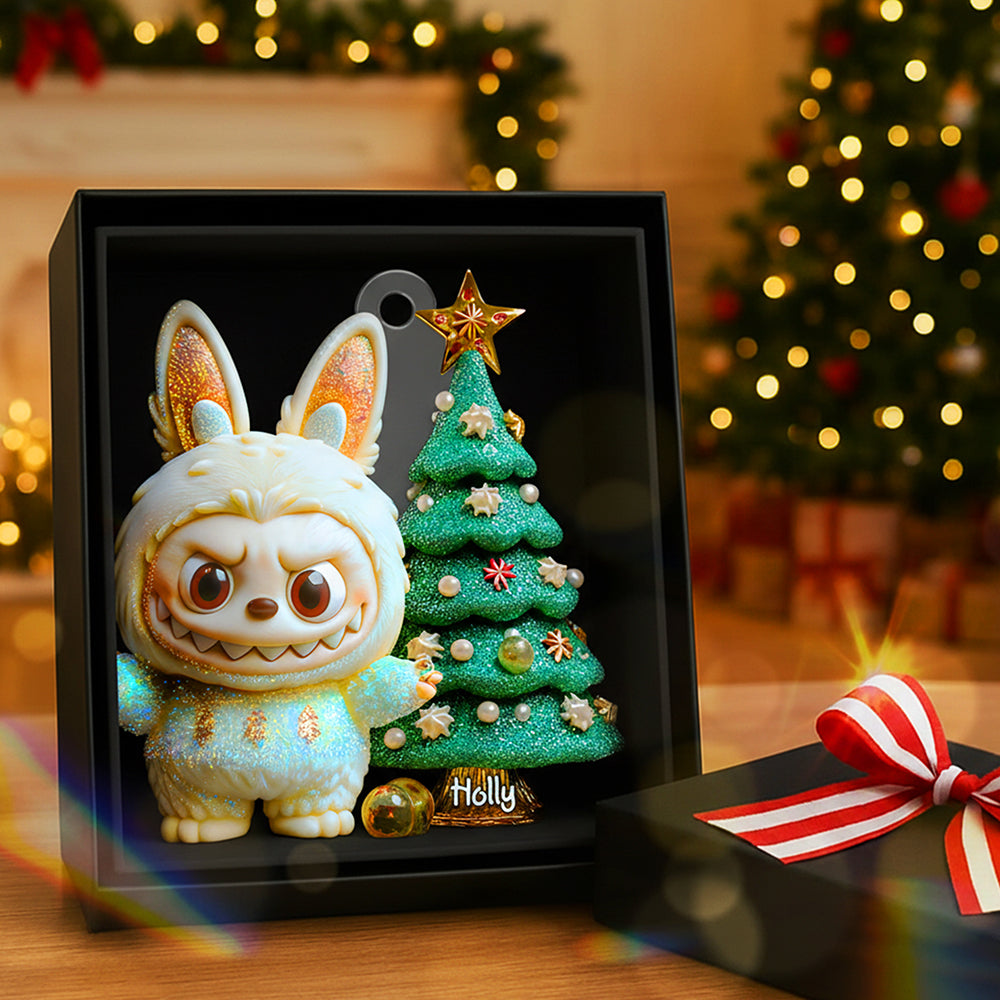 “Bring Cheer to Your Tree!” Cute Monster Personalized Christmas Ornament - Custom Gift for Friends, Family & Fans Ornament PopCulturePrints