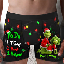 Load image into Gallery viewer, Grumpy Couple Christmas Boxers – A Fun Personalized Gift for Him Boxer Briefs PopCulturePrints
