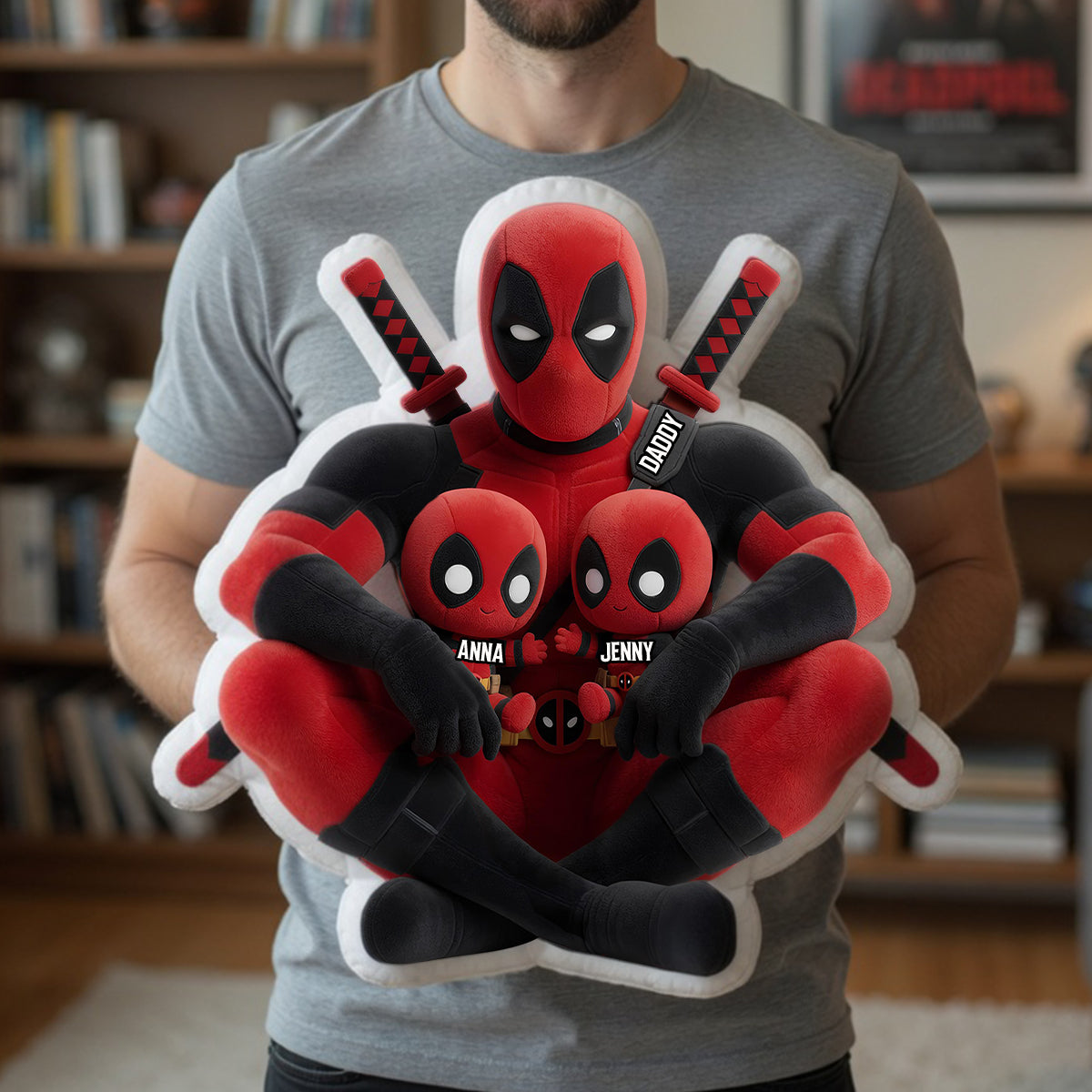 "Funny Daddy Pillow - A Unique Gift for Dad & Grandpa - Personalized Just for Him" Pillow PopCulturePrints