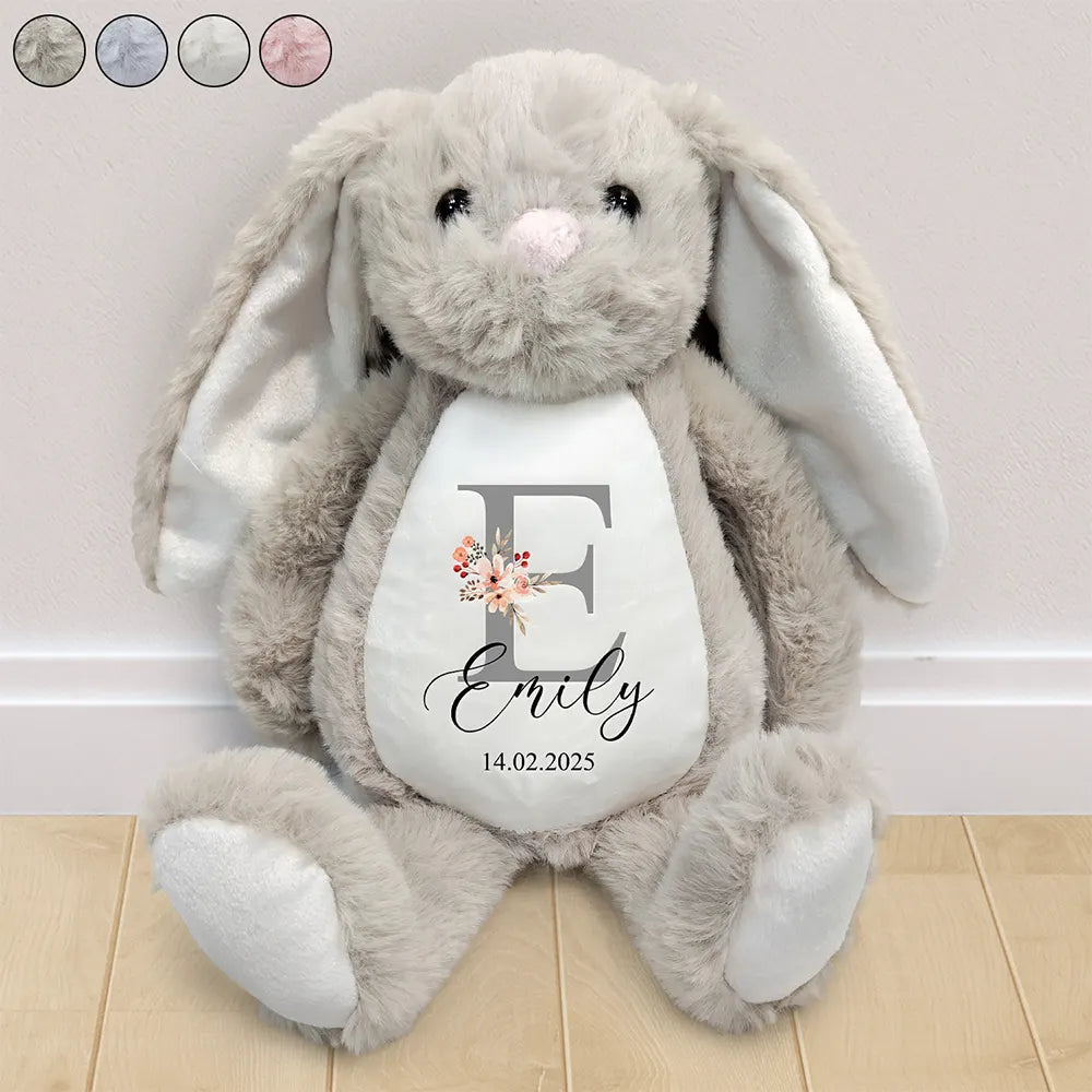 Cherish Every Moment with Your Personalized Bunny - Custom Soft Toy Gift for New Parents, Moms, and Grandmas Soft Toy Bunny PopCulturePrints