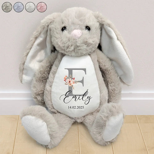 Cherish Every Moment with Your Personalized Bunny - Custom Soft Toy Gift for New Parents, Moms, and Grandmas Soft Toy Bunny PopCulturePrints