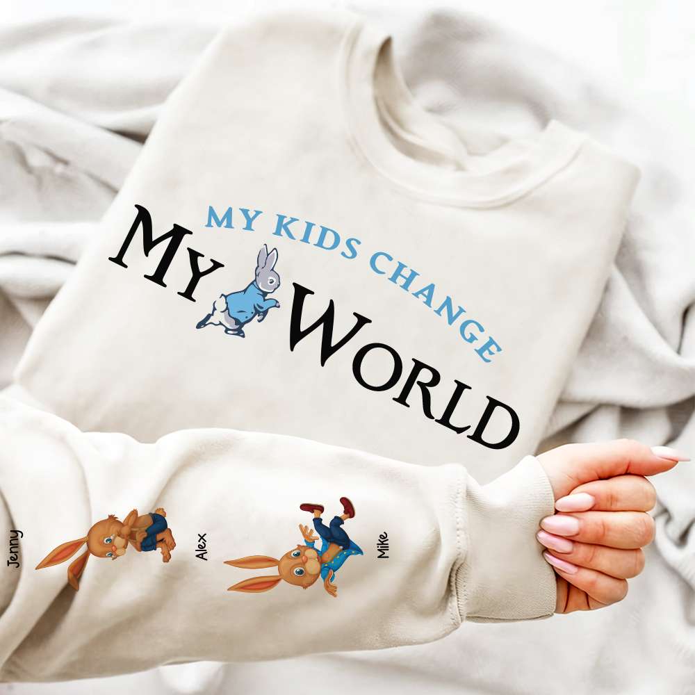 Personalized Mom Shirt - My Kids Change My World