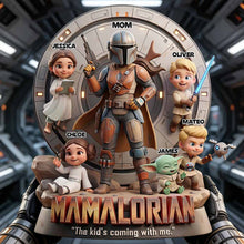 Load image into Gallery viewer, "The Force is Strong with This Mom" - Space Warrior Mom Acrylic Plaque - Personalized Gift for Mom, Grandma, and More Shaped Plaques PopCulturePrints
