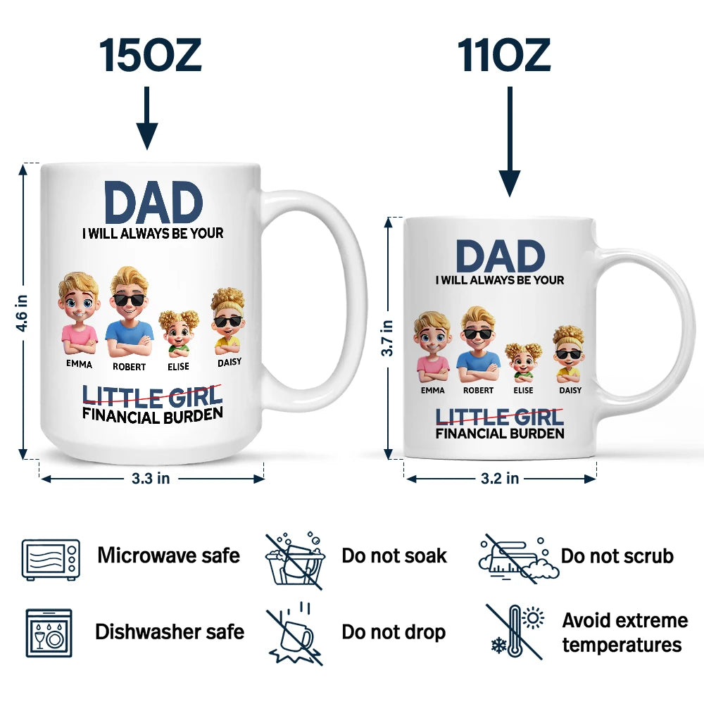 Dad I Will Always Be Your Financial Burden - Personalized Coffee Mug for Father Mug PopCulturePrints