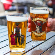 Load image into Gallery viewer, Custom Pirate-Themed Beer Glass - Perfect Father&#39;s Day Gift for Dad Beer Glasses PopCulturePrints
