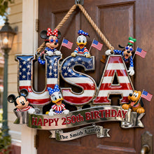 Load image into Gallery viewer, Celebrate Your Family's Special Day - USA Birthday Family Acrylic Sign - Personalized Gift for Loved Ones Acrylic Sign PopCulturePrints
