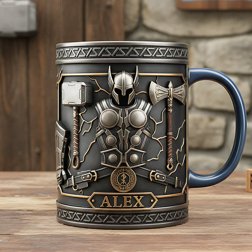 Unleash Your Inner Hero - Armor Coffee Accent Mug - Personalized Gifts For Movie Lovers Coffee Mug PopCulturePrints