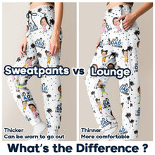 Load image into Gallery viewer, &quot;Just A Dad &amp; His Girl&quot; - Personalized Pajama Pants for Dad, Perfect Fathers Day Gift Pajama Pants PopCulturePrints
