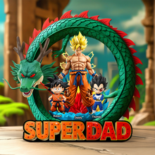 Load image into Gallery viewer, &quot;Super Dad - A Powerful Tribute for Your Hero!&quot; - Personalized Acrylic Plaque for Dads, Grandpas, and Father Figures Shaped Plaques PopCulturePrints
