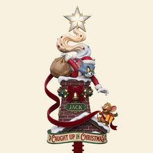 Load image into Gallery viewer, “Caught Up in Christmas” - Personalized Acrylic Tree Topper - Unique Gift for Kids and Families
