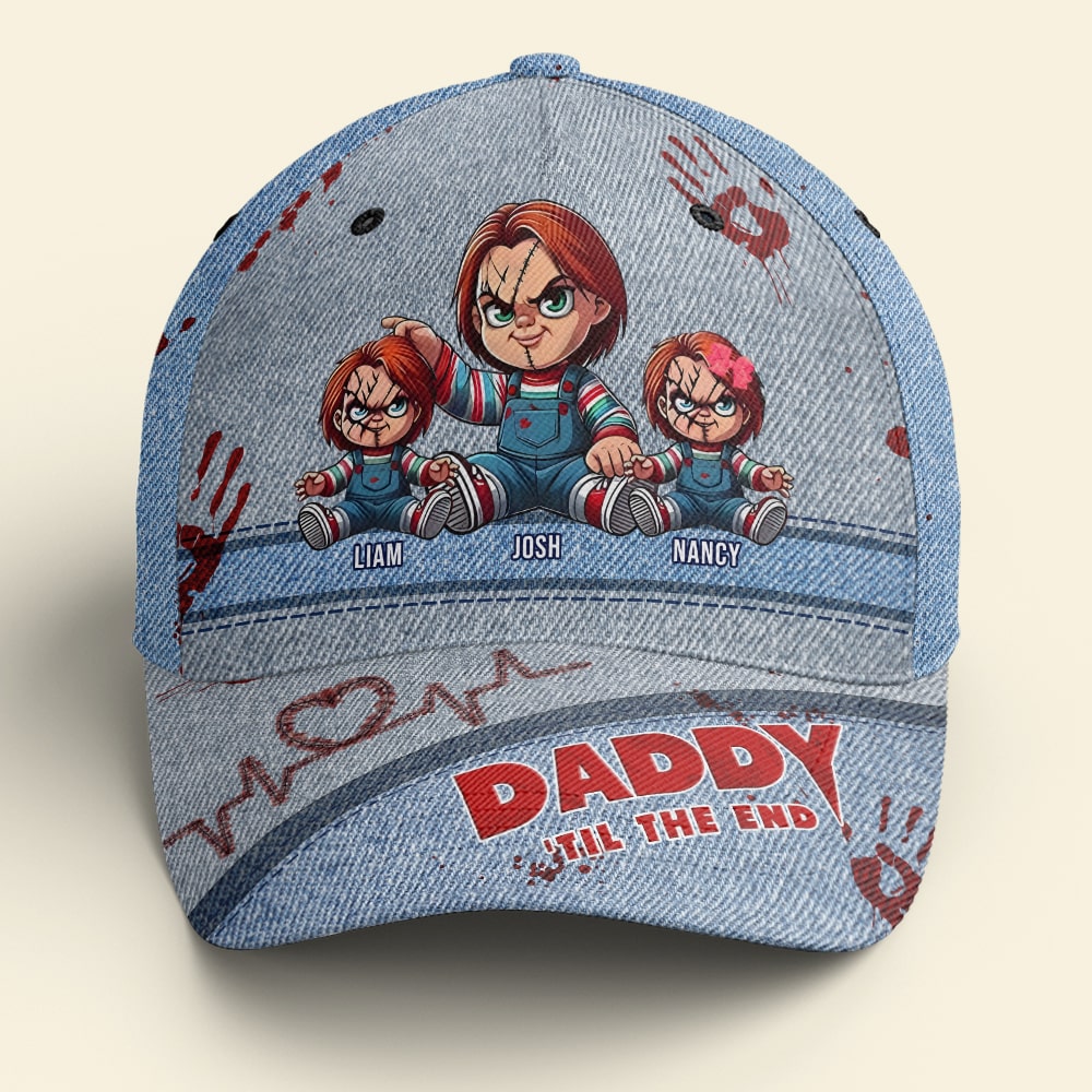 Personalized Classic Cap for Dad - Horror Movie Theme