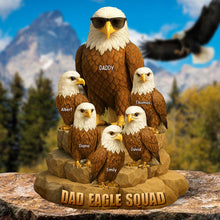 Load image into Gallery viewer, “Always a Part of the Eagle Squad” - Personalized Eagle Dad Acrylic Plaque - Custom Gift for Dads, Grandpas, and Eagles Enthusiasts Shaped Plaques PopCulturePrints
