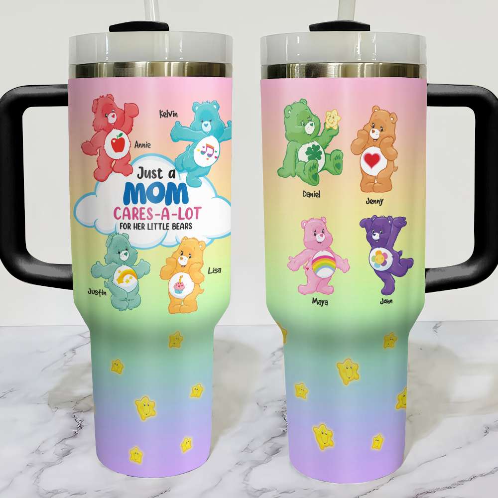 Personalized Tumbler for Mom - Cares-A-Lot Bears Design Tumbler Cup PopCulturePrints