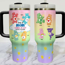Load image into Gallery viewer, Personalized Tumbler for Mom - Cares-A-Lot Bears Design Tumbler Cup PopCulturePrints
