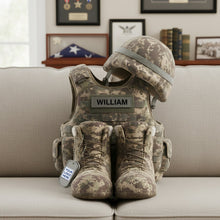 Load image into Gallery viewer, Honoring Heroes: Personalized Pillow Gifts for Veterans Pillow PopCulturePrints
