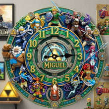 Load image into Gallery viewer, Legendary Fantasy Warriors Acrylic Hanging Wall Clock - Personalized Gift for Every Fan Hanging Wall Clock PopCulturePrints
