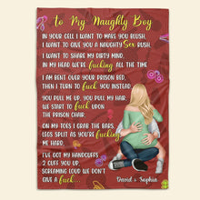 Load image into Gallery viewer, Naughty Couple Personalized Blanket Blanket PopCulturePrints
