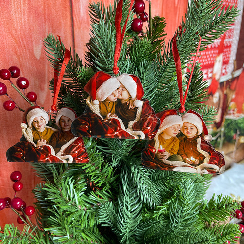 Personalized Baby Christmas Ornament - Custom Photo Decor Ornament PopCulturePrints