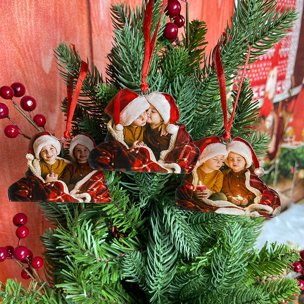 Personalized Baby Christmas Ornament - Custom Photo Decor Ornament PopCulturePrints