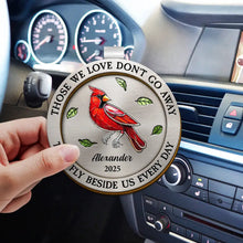 Load image into Gallery viewer, Those We Love Don't Go Away - Personalized Custom Shaped Car Visor Clip for Loved Ones Car Visor Clip PopCulturePrints
