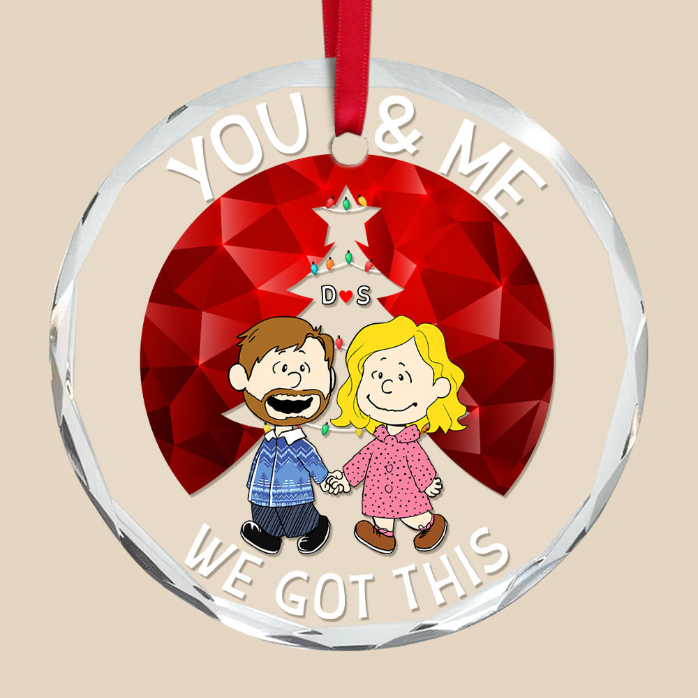 Personalized Couple Christmas Ornament - Unique Valentine's Day Gifts Ornament PopCulturePrints