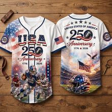 Load image into Gallery viewer, Celebrate America: Customizable Football Jersey - Perfect Gift for Football Fans
