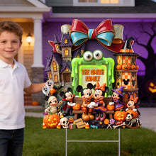 Load image into Gallery viewer, “A Spooktacular Family Celebration!” - Mystical Spooky Family Yard Sign - Personalized Halloween Gift
