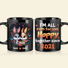 Load image into Gallery viewer, Personalized Hoppy Together Coffee Mug for Couples Coffee Mug PopCulturePrints
