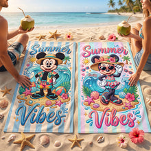 Load image into Gallery viewer, “Summer is a state of mind” - Beach Towel, Personalized Gift for Beach Lovers

