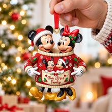 Load image into Gallery viewer, Our Little Family - Merry Xmas Acrylic Ornament | Personalized Holiday Gift Ornament PopCulturePrints
