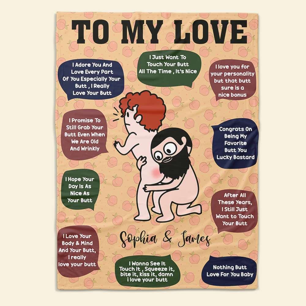 Personalized Love Blanket for Couples - Unique Gift for Your Special Someone Blanket PopCulturePrints