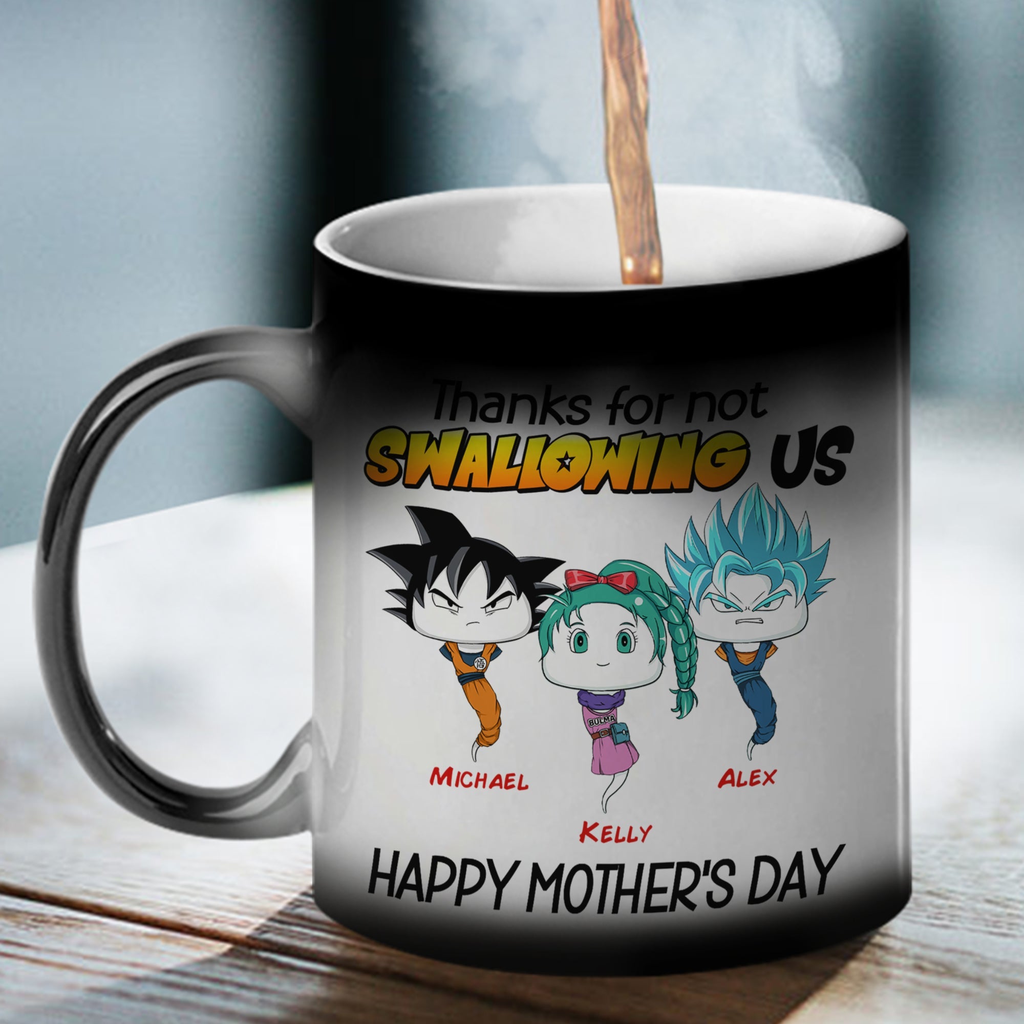 Personalized Anime Magic Mug for Mom - Funny Mother's Day Gift Coffee Mug PopCulturePrints