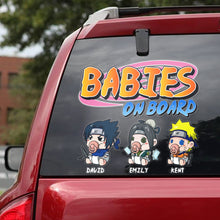 Load image into Gallery viewer, Personalized Cartoon Baby On Board Car Decal Decal Sticker PopCulturePrints
