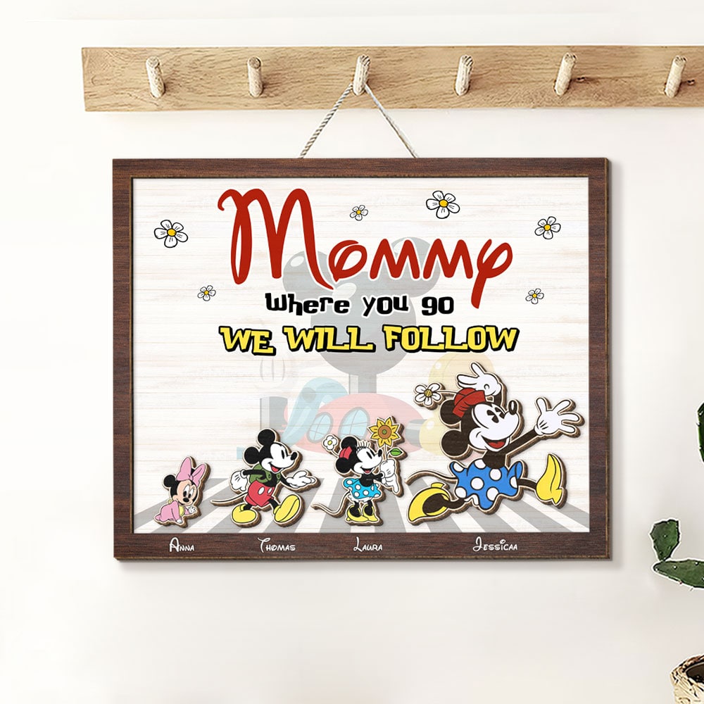 Personalized Father's Day Wood Sign - Follow Your Dad Wood Sign PopCulturePrints