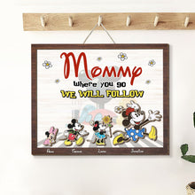 Load image into Gallery viewer, Personalized Father&#39;s Day Wood Sign - Follow Your Dad Wood Sign PopCulturePrints
