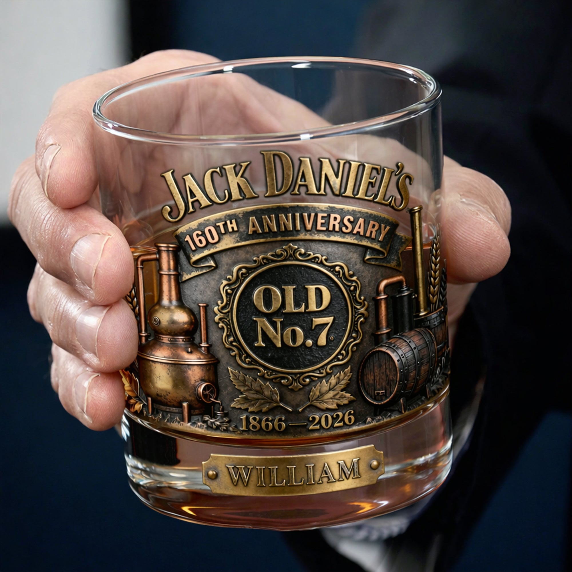"Celebrate 160 Years of Heritage with Custom Glass – Perfect Gift for Drink Lovers!" Glass PopCulturePrints