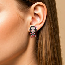 Load image into Gallery viewer, &quot;Spookily Cute!&quot; - Personalized Horror Character Stud Earrings - Unique Gift for Horror Movie Fans Earrings PopCulturePrints
