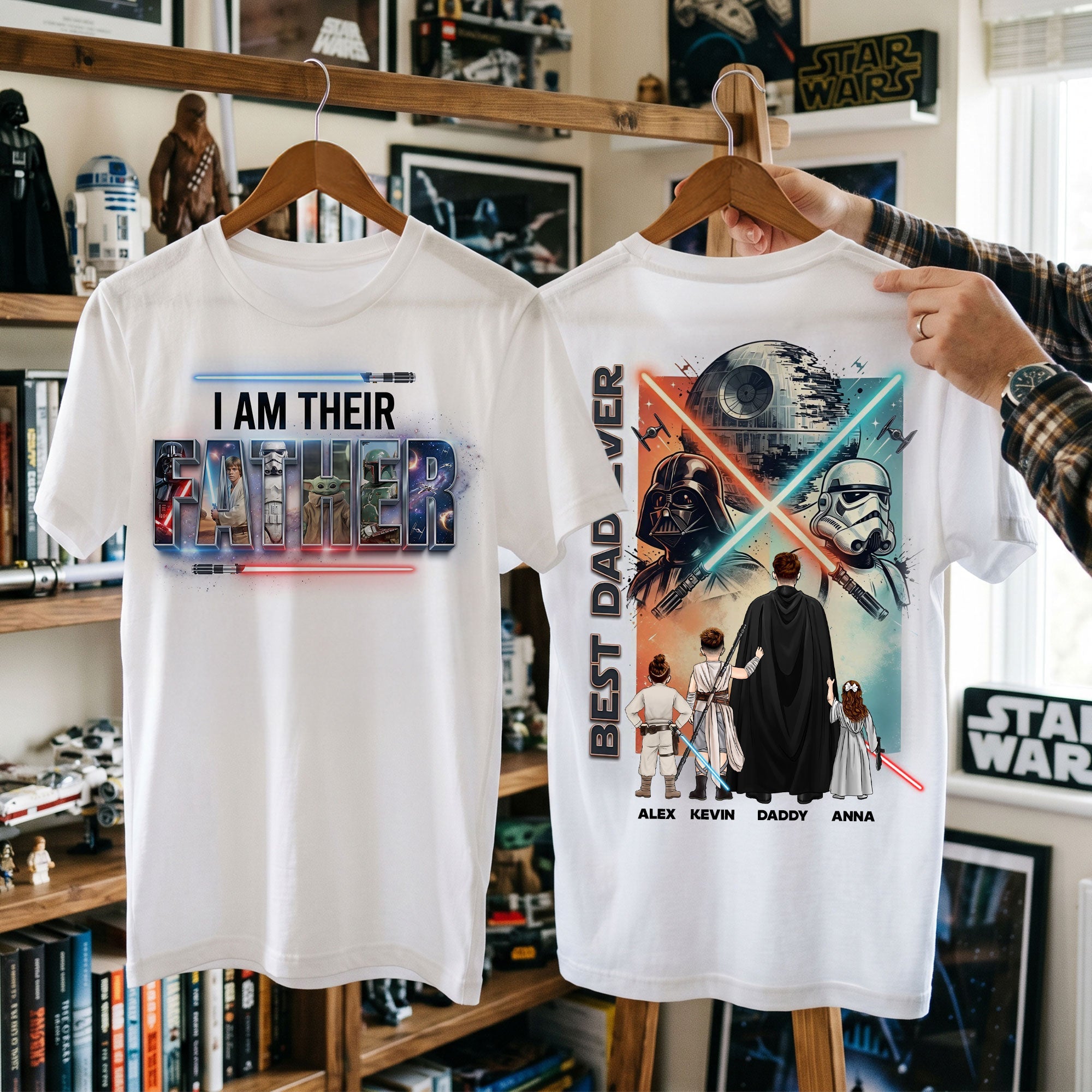 "I Am Their Father" - Best Dad Ever 2D Shirt - Personalized Gift for Dads and Grandpas Shirts PopCulturePrints
