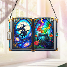 Load image into Gallery viewer, Witch Suncatcher - Personalized Gift for Magical Souls Ornament PopCulturePrints
