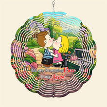 Load image into Gallery viewer, Personalized 3D Wind Spinner - Missing Piece Heart Gift for Couples Ornament PopCulturePrints
