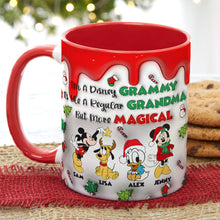 Load image into Gallery viewer, Personalized Magical Grandma Christmas Mug - Disney Theme
