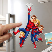 Load image into Gallery viewer, Hold On Tight! Create Lasting Memories with Our Fun Family Fridge Magnet - Personalized Gift for Family and Friends

