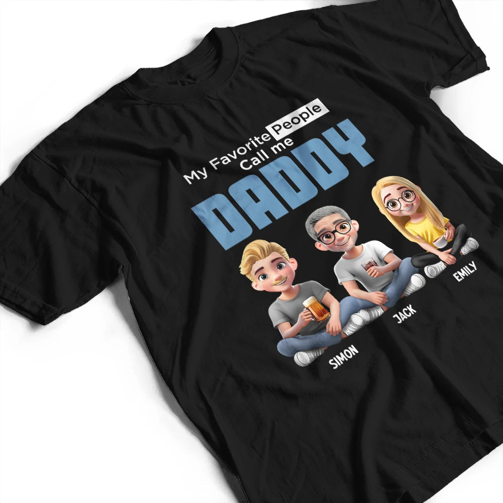 My Favorite People Call Me Pop Pop - Personalized T-Shirt for Grandparents T-shirt PopCulturePrints