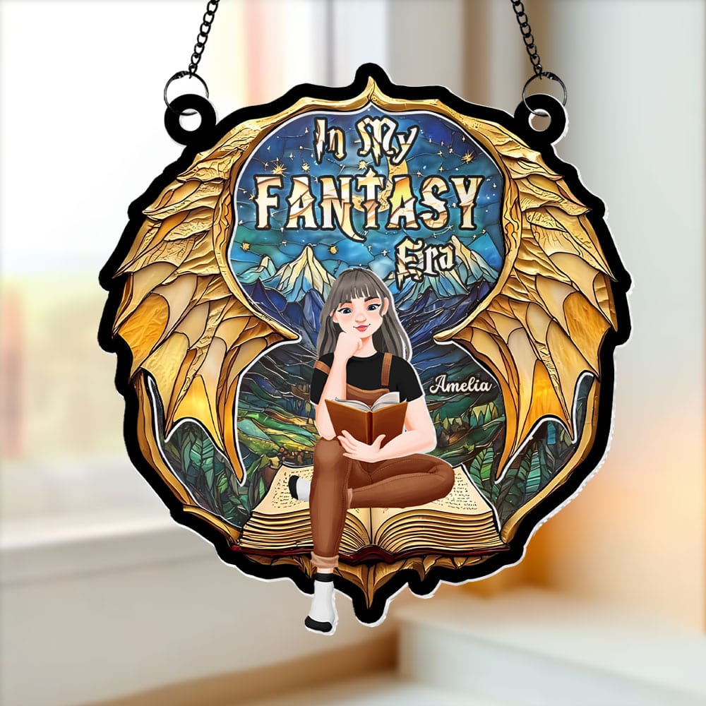 Personalized Fantasy Book Lover Suncatcher Ornament Ornament PopCulturePrints