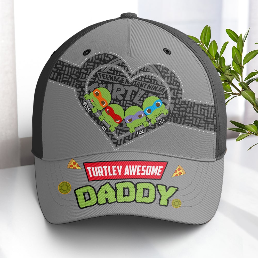 Turtley Awesome Personalized Dad Cap - TMNT Theme